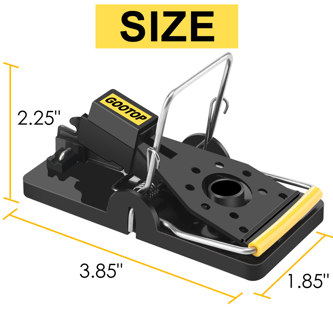 GOOTOP Mouse Traps, Mice Traps for House - Pack of 8