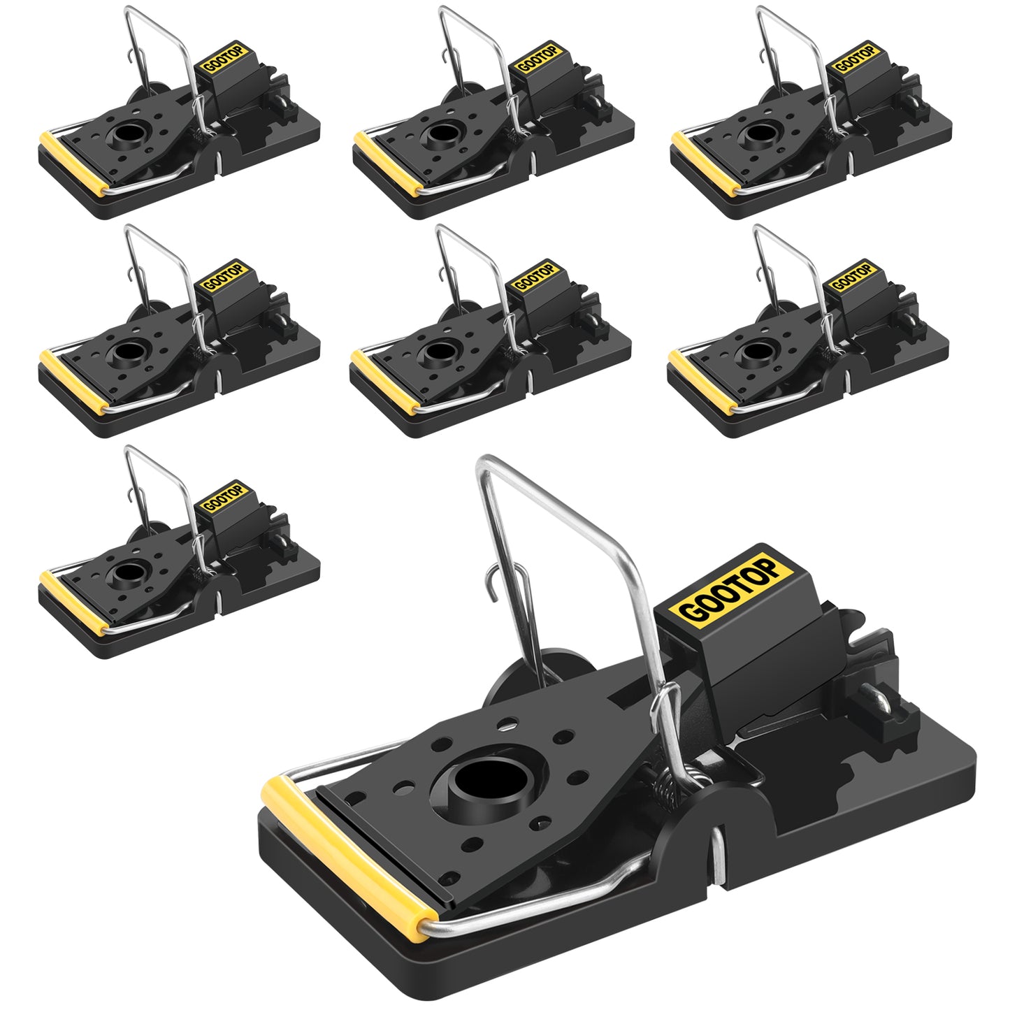GOOTOP Mouse Traps, Mice Traps for House - Pack of 8