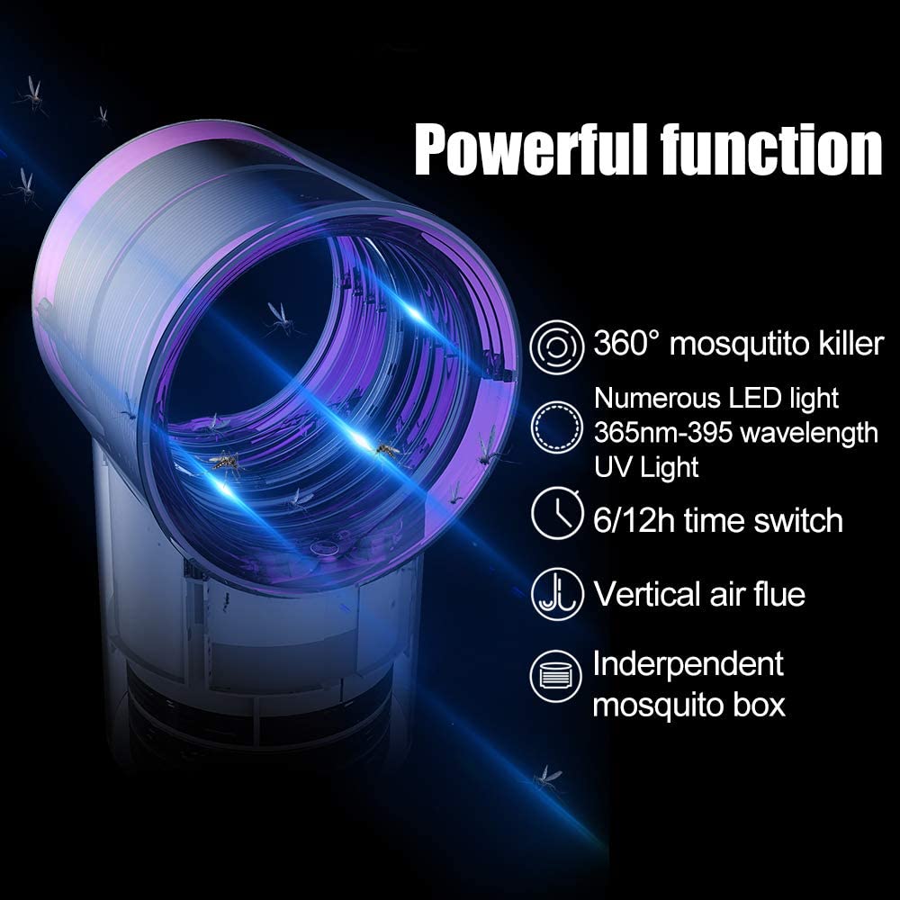 GOOTOP Fly Trap Indoor, Fruit Fly Catcher Bug Zapper Killer Insect Trap with Sticky Glue Boards