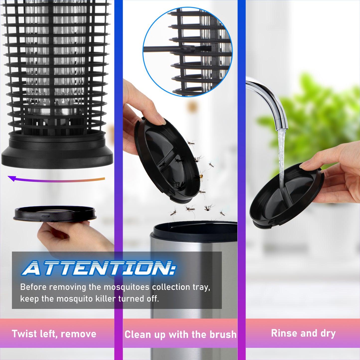 GOOTOP Bug Zapper Outdoor Electric, Fly Zapper Mosquito Zapper Electronic Insect Killer