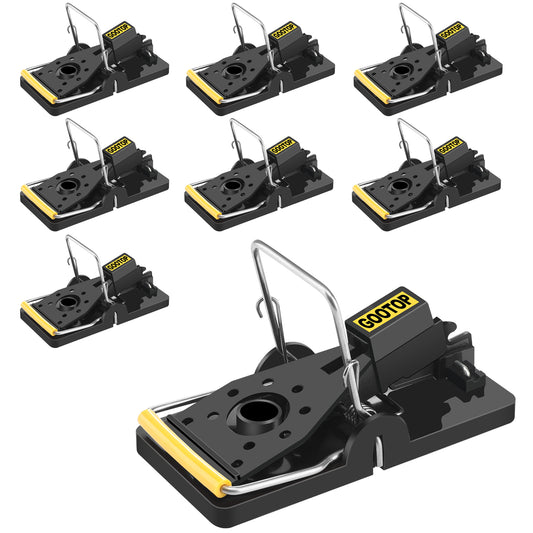 GOOTOP Mouse Traps, Mice Traps for House - Pack of 8