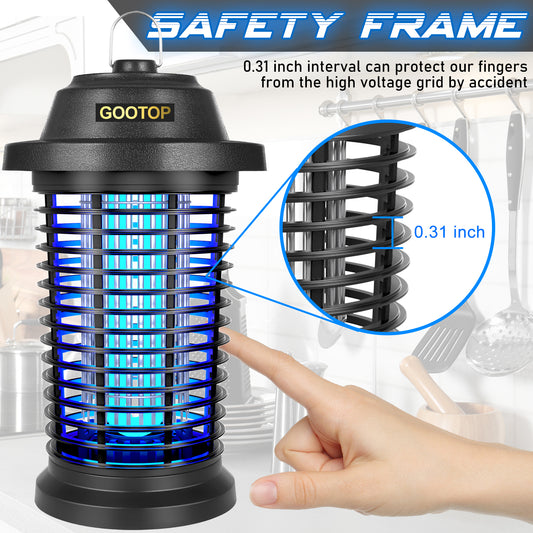 GOOTOP Bug Zapper Outdoor Electric, Fly Zapper Mosquito Zapper Electronic Insect Killer